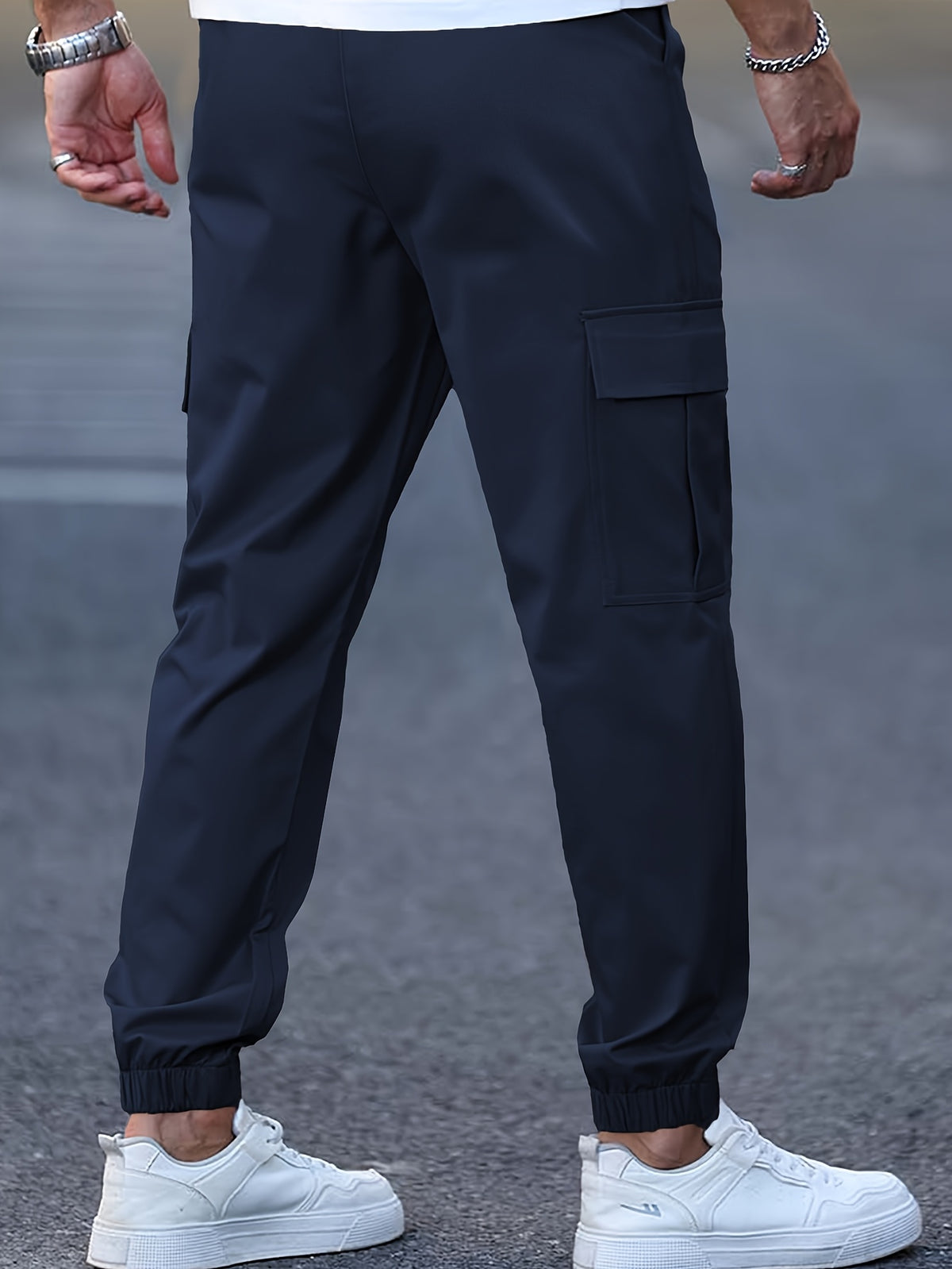 DRAWSTRING CARGO TROUSERS FOR MEN