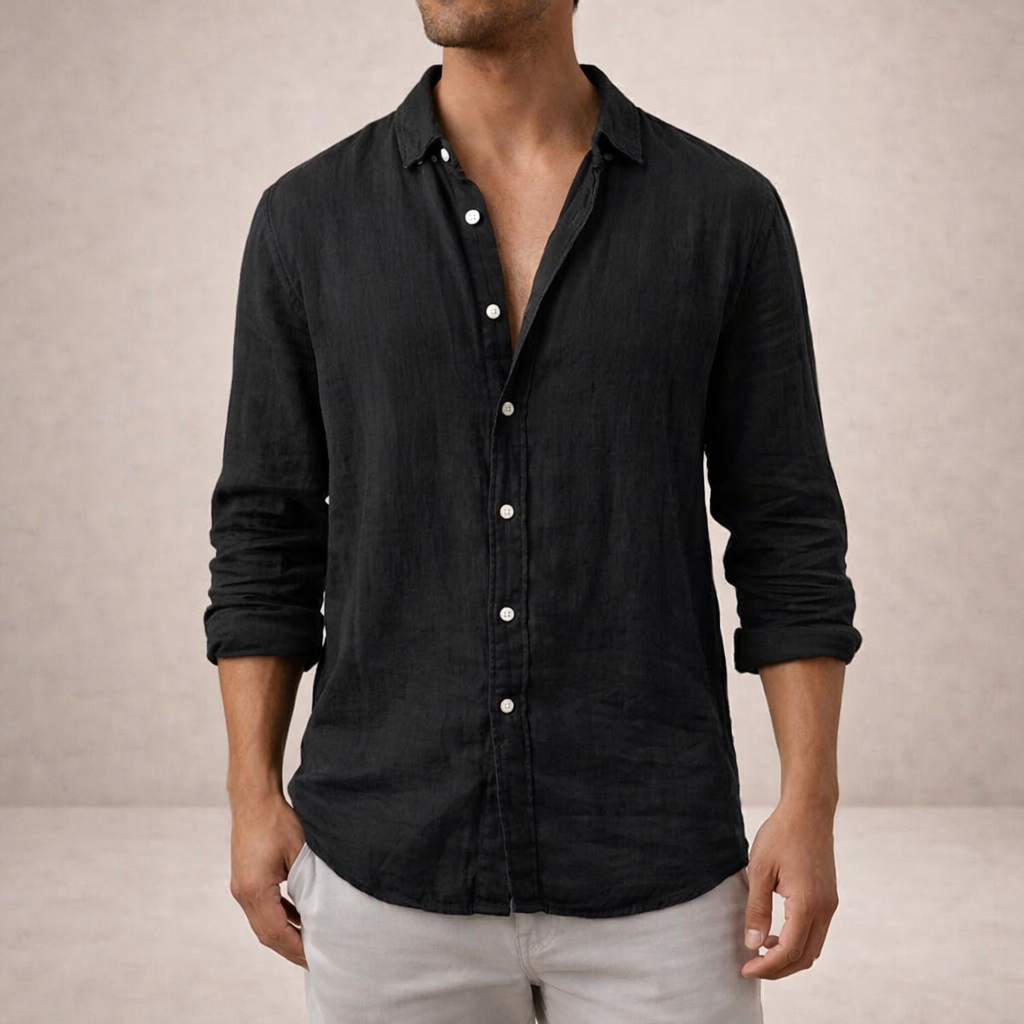 OPEN COLLAR SHIRT FOR MEN