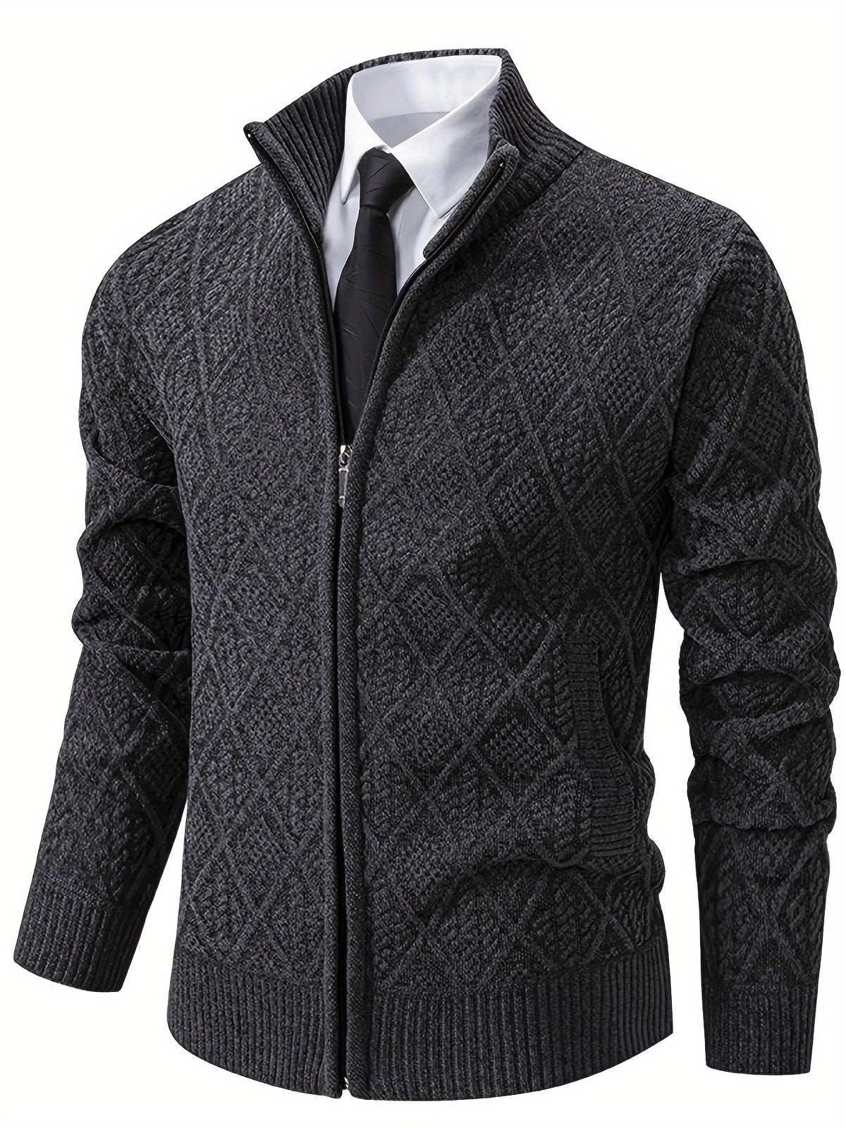 GEOMETRIC KNIT JACKET FOR MEN