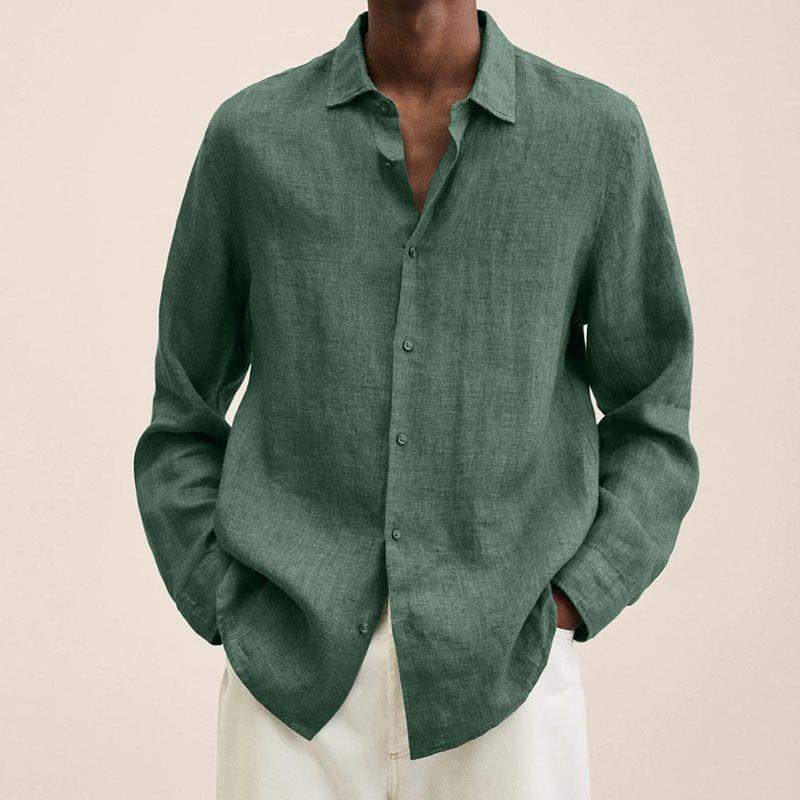 LINEN LONG SLEEVE SHIRT FOR MEN