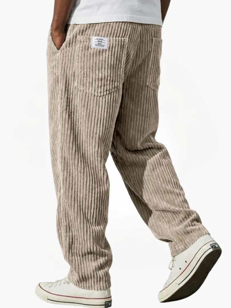 RELAXED CORDUROY TROUSERS FOR MEN