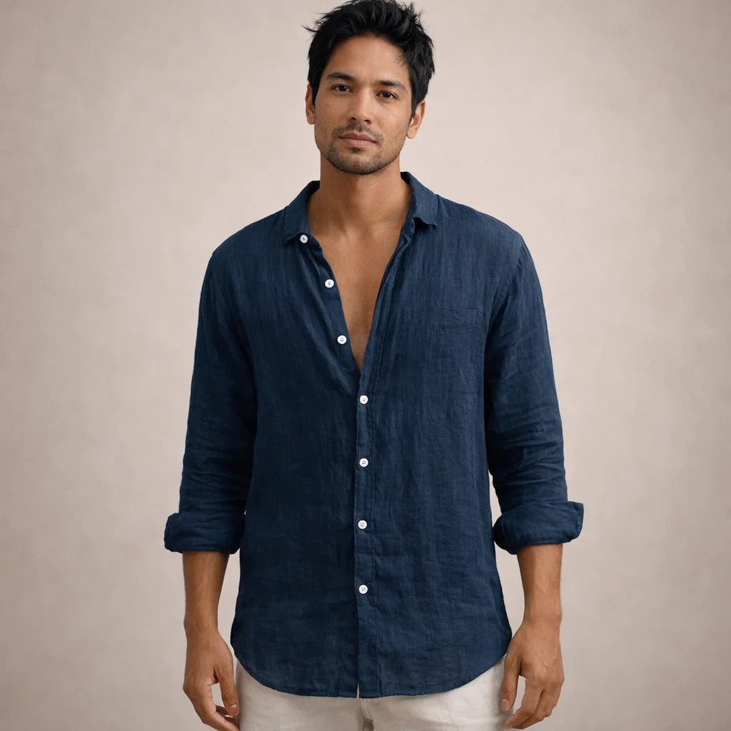 OPEN COLLAR SHIRT FOR MEN