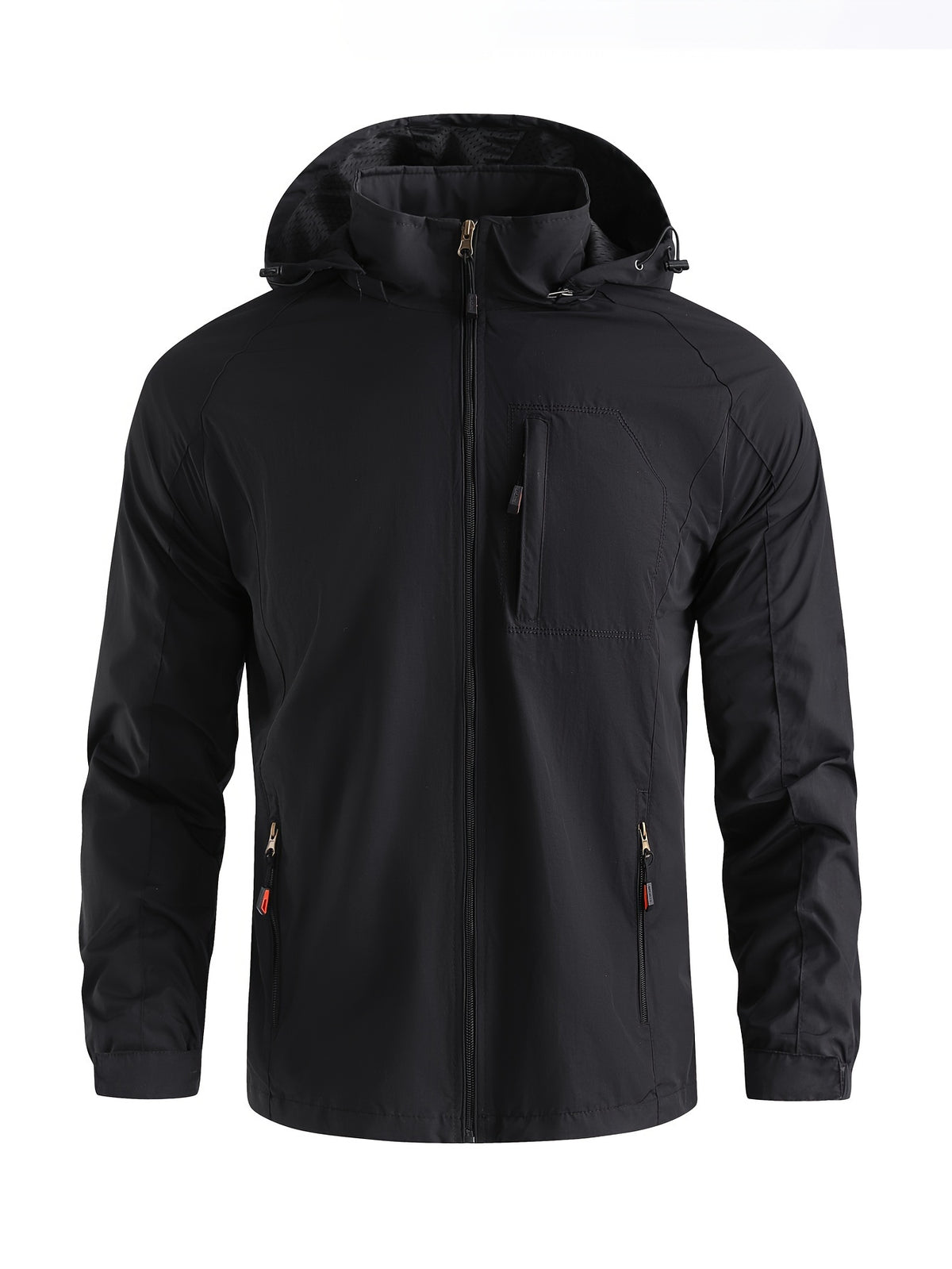 RAGLAN HOODED NYLON JACKET FOR MEN