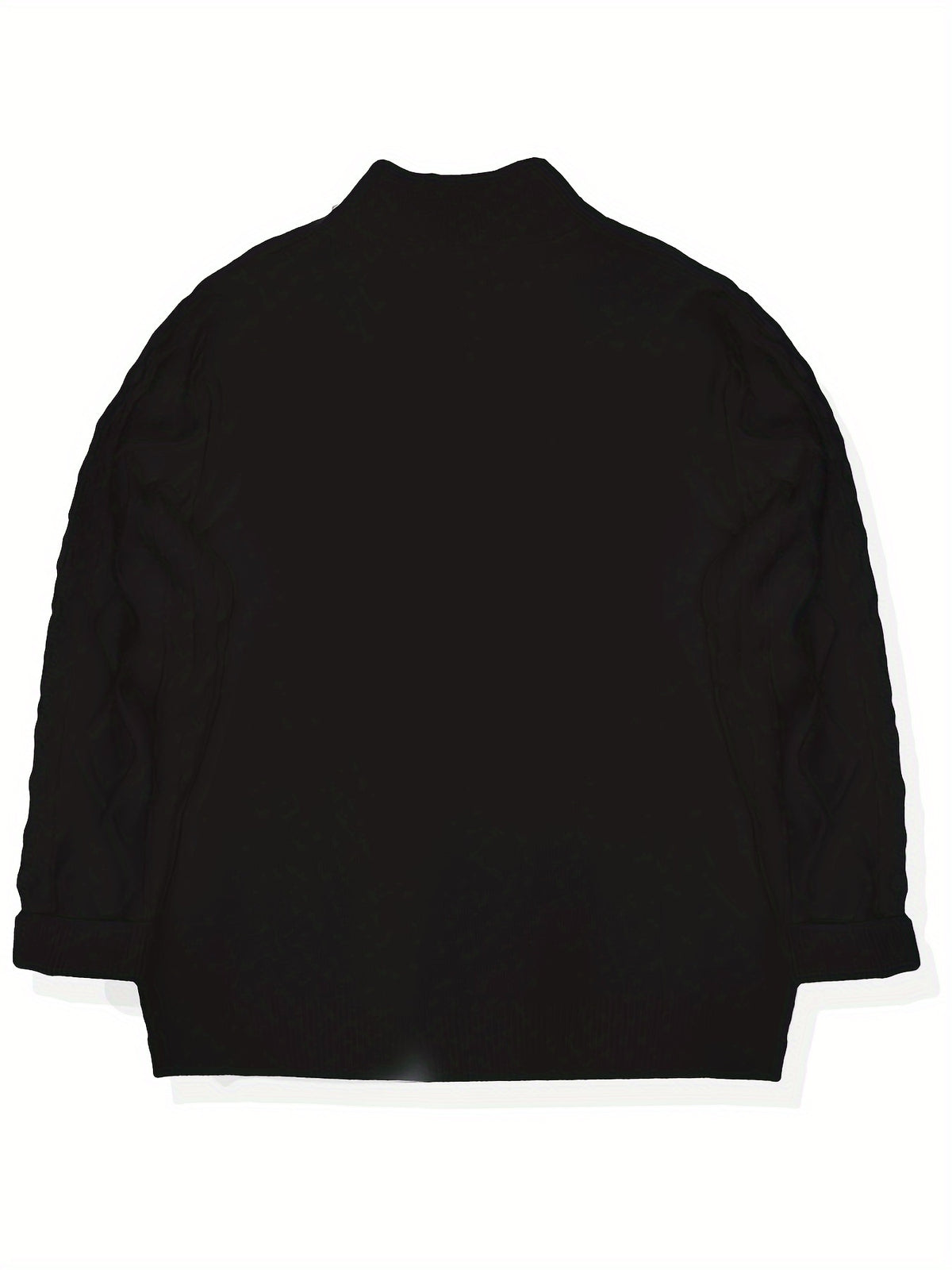 CABLE KNIT QUARTER ZIP SWEATER FOR MEN