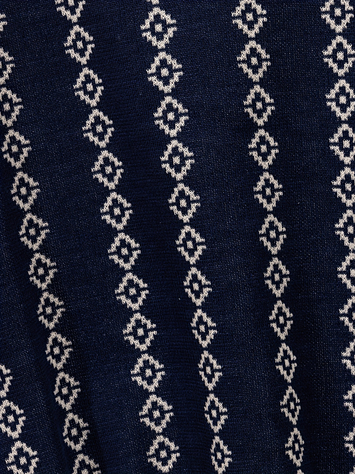 GEOMETRIC V-NECK POLO SHIRT FOR MEN