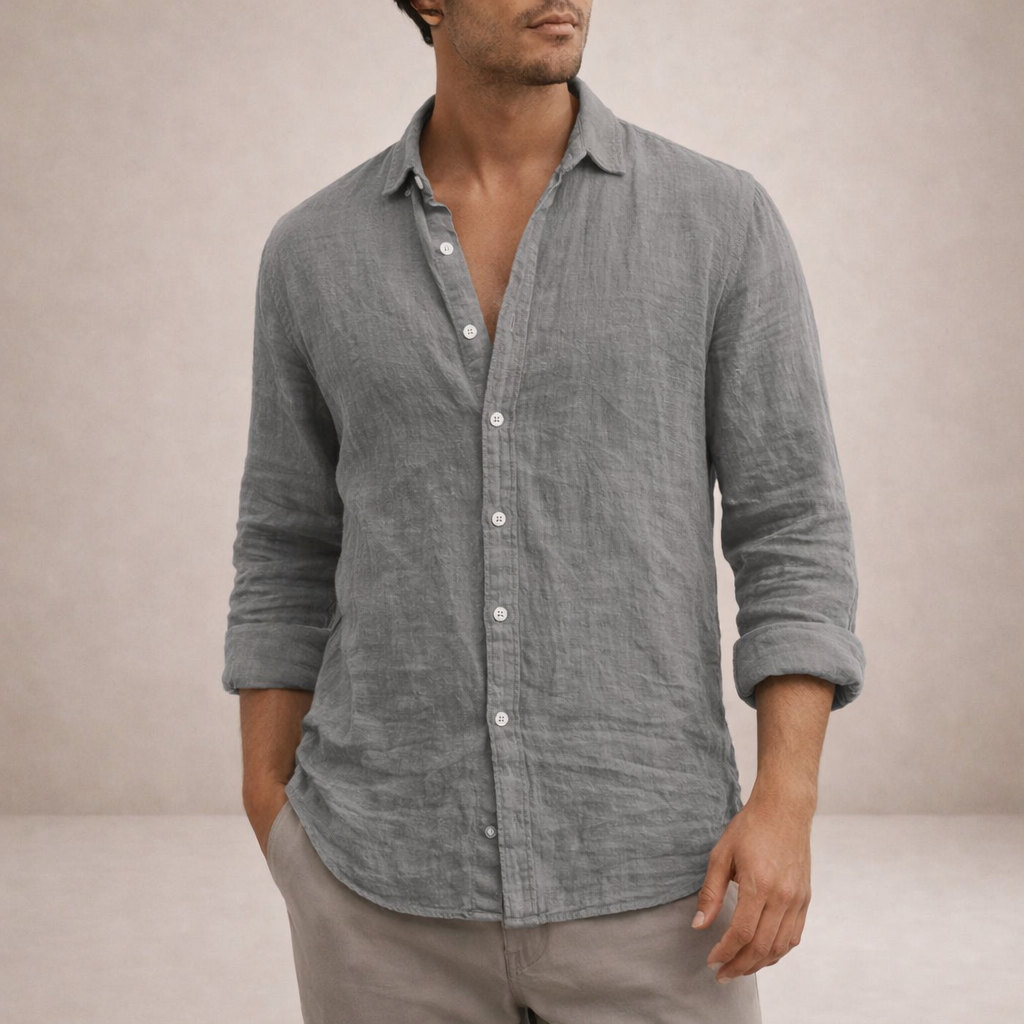 OPEN COLLAR SHIRT FOR MEN