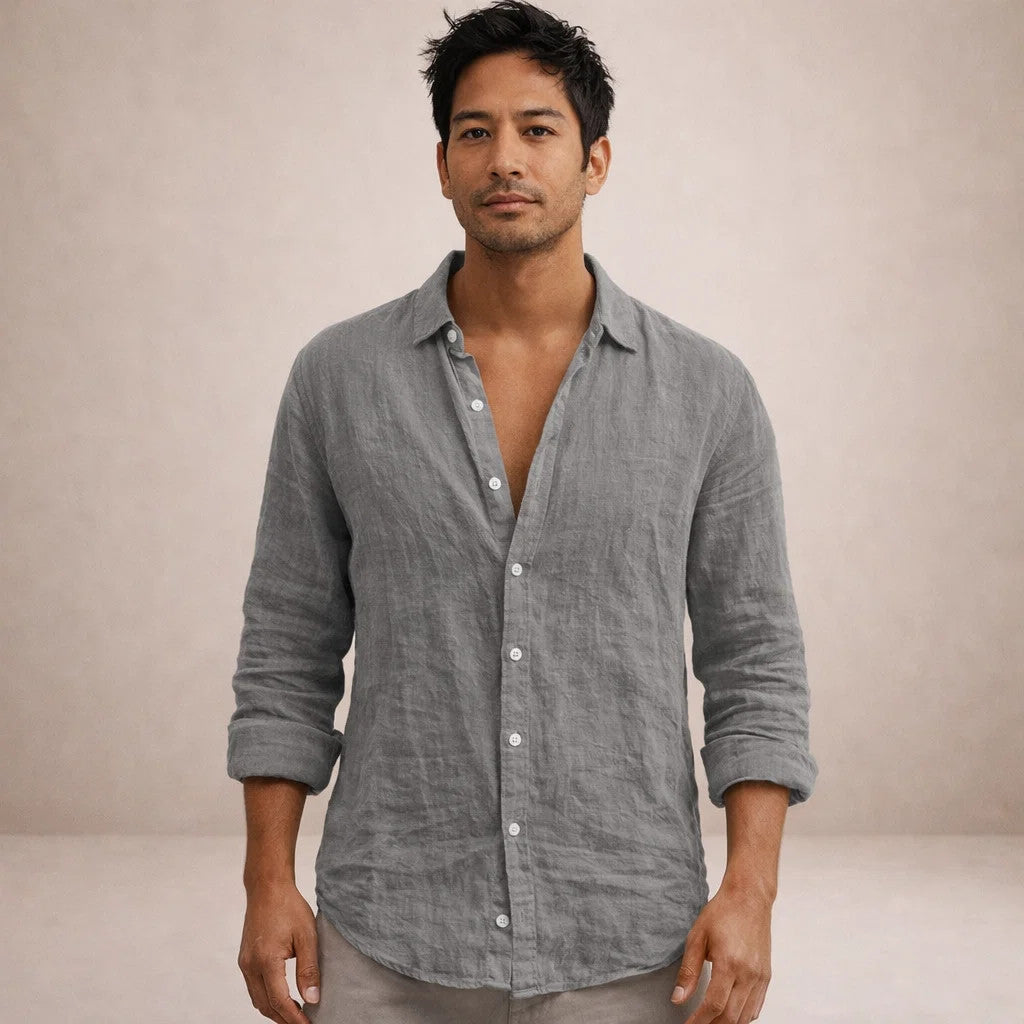 OPEN COLLAR SHIRT FOR MEN