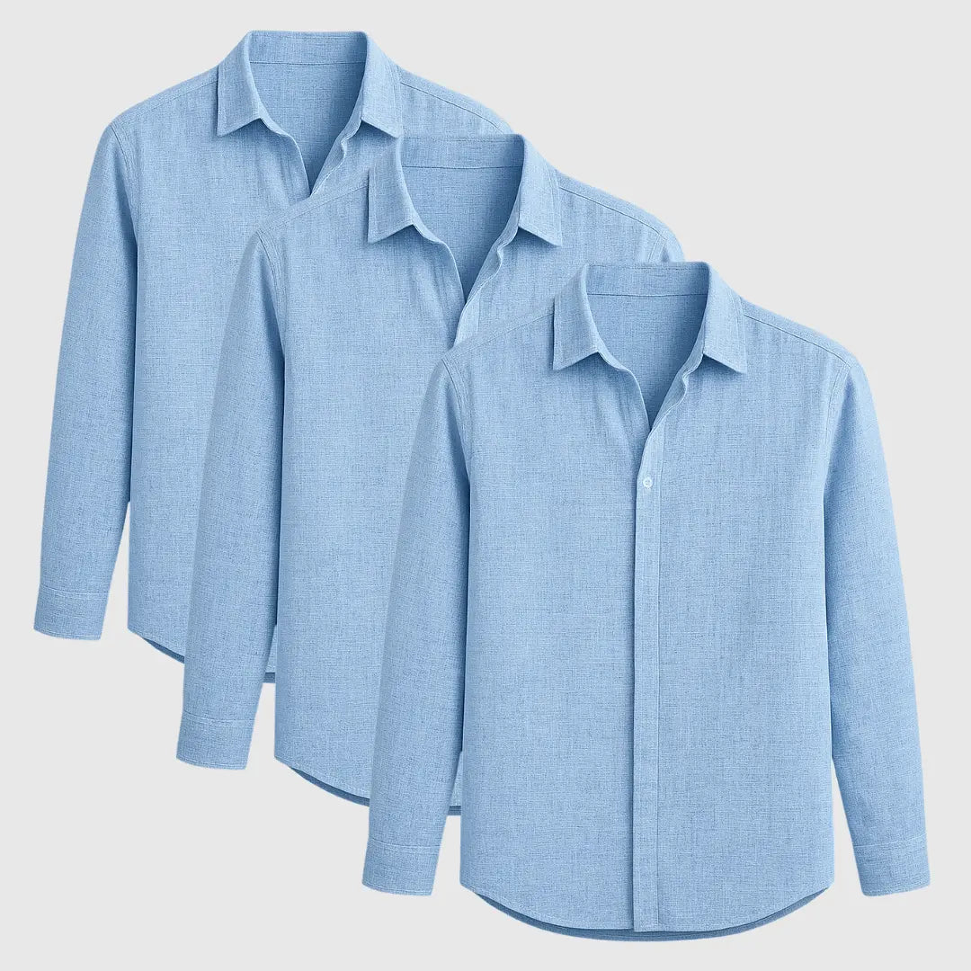 TEXTURED LINEN SHIRT FOR MEN