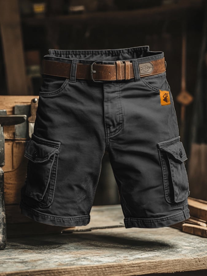 STRETCH CARGO SHORTS FOR MEN