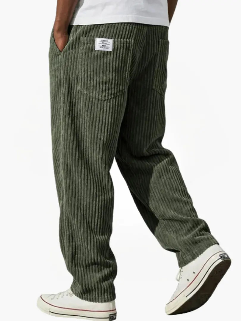 RELAXED CORDUROY TROUSERS FOR MEN