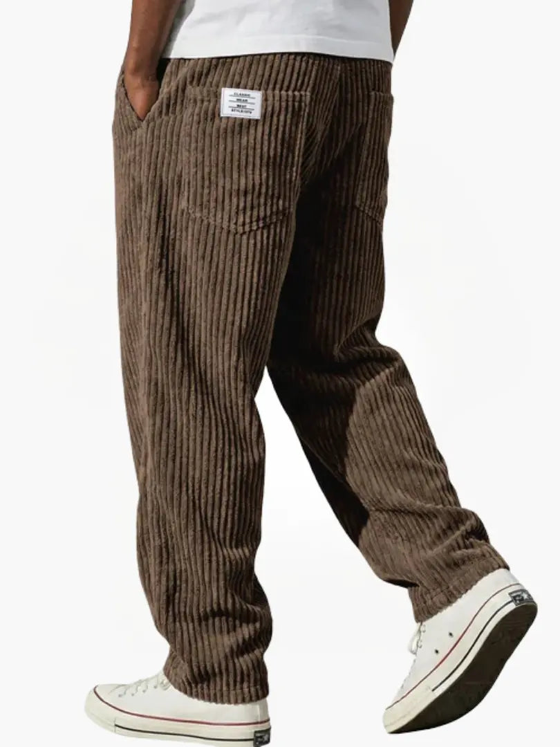 RELAXED CORDUROY TROUSERS FOR MEN