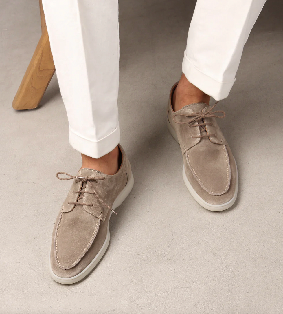 LEATHER SLIP-ON LOAFERS FOR MEN