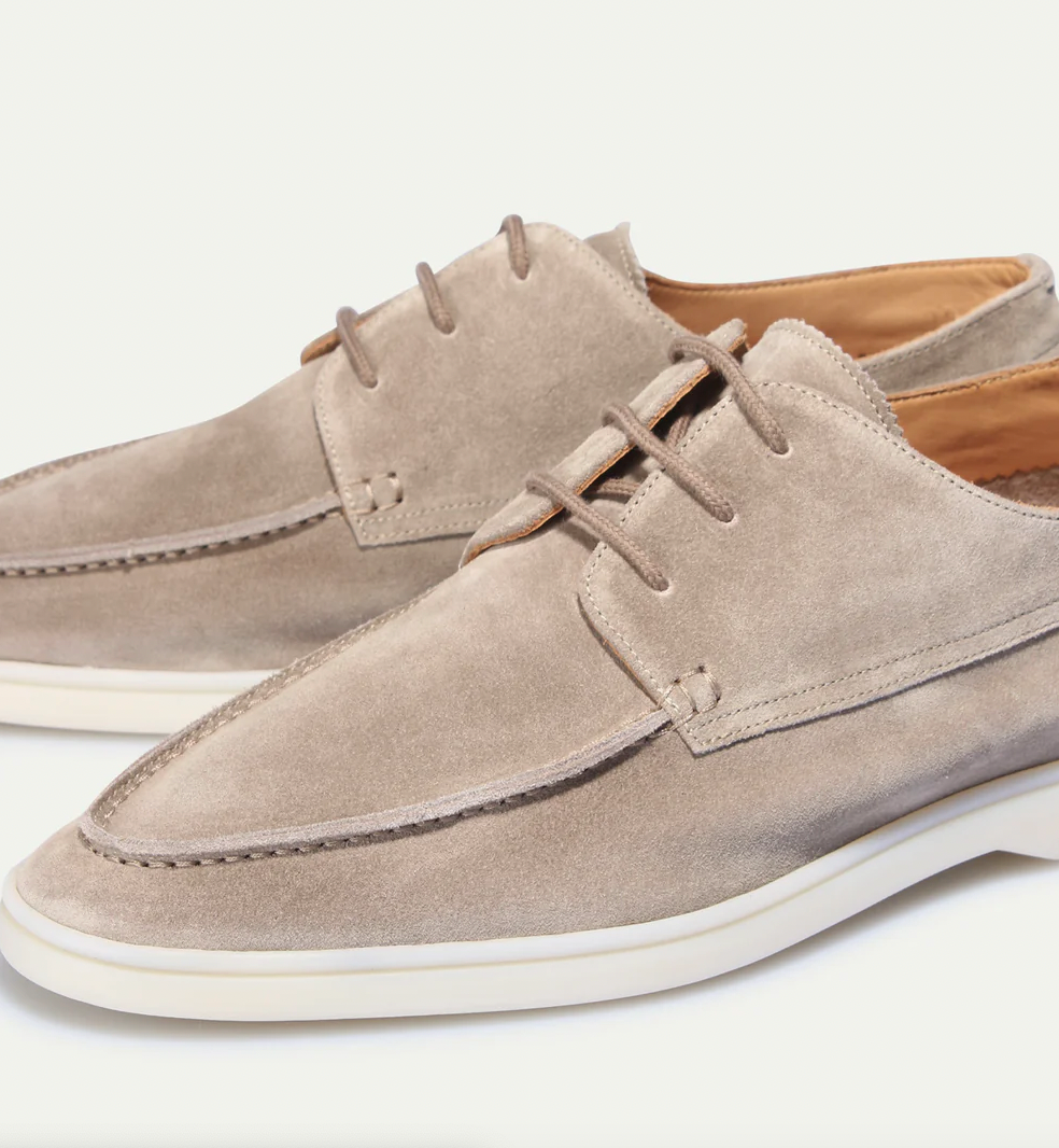 LEATHER SLIP-ON LOAFERS FOR MEN