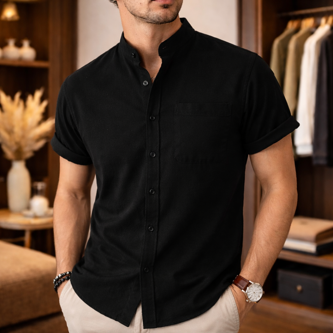 MUSCLE FIT SHORT SLEEVE SHIRT FOR MEN