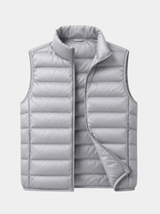 QUILTED SLEEVELESS DOWN JACKET FOR MEN