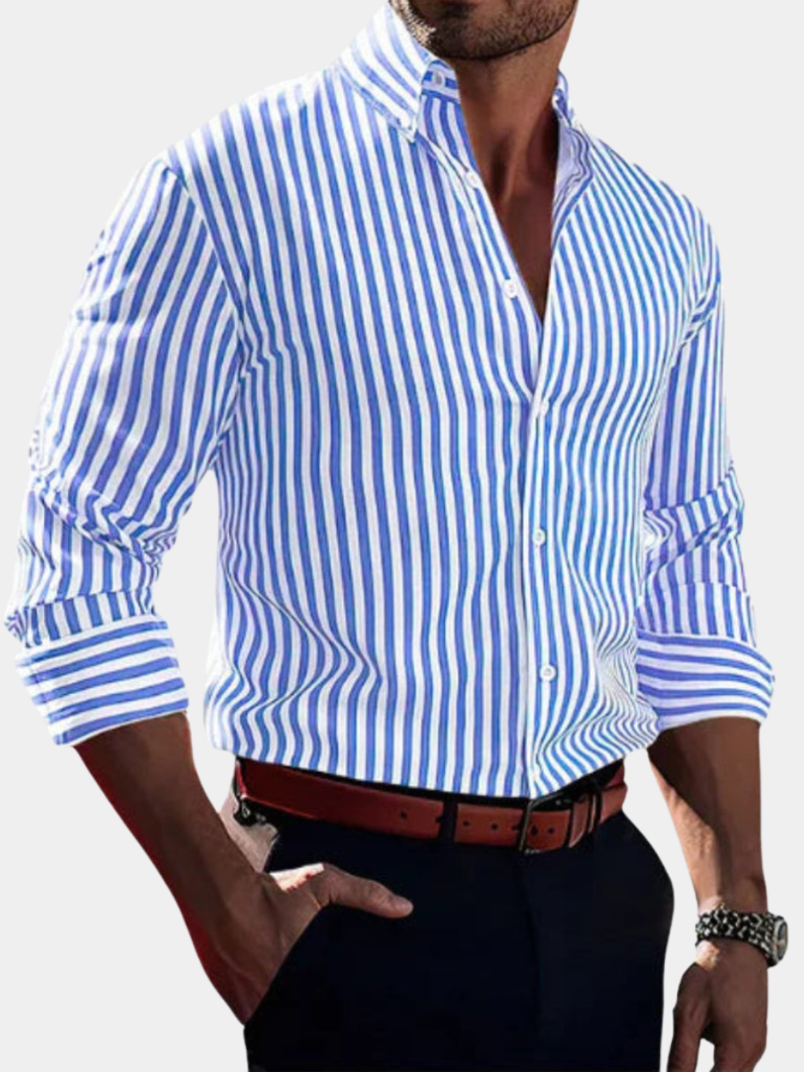 STRIPED STRETCH SHIRT FOR MEN