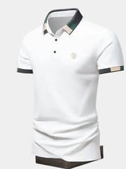 EMBROIDERED COLLAR POLO FOR MEN