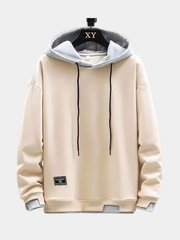 LAYERED HOODED SWEATSHIRT FOR MEN