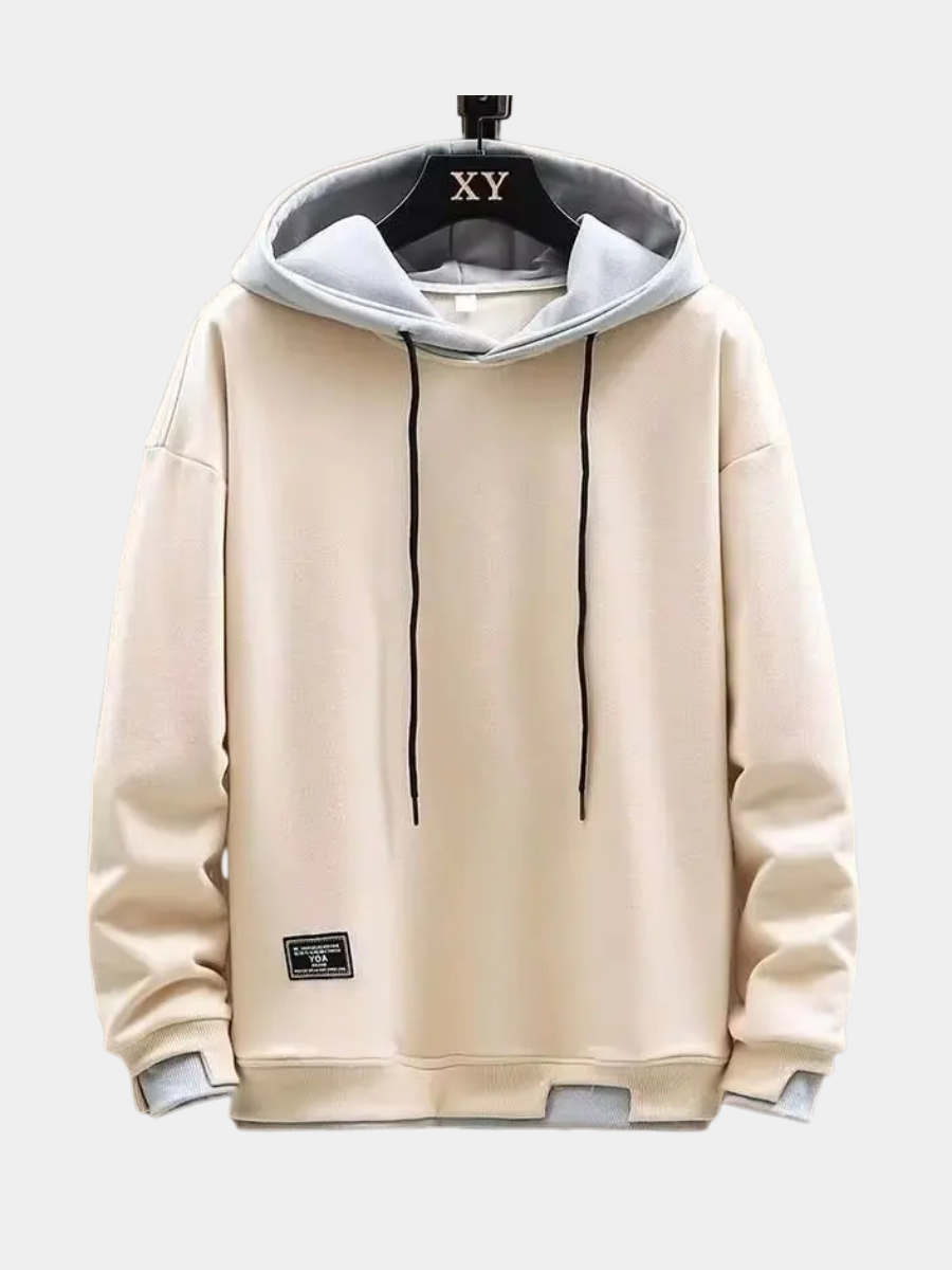 LAYERED HOODED SWEATSHIRT FOR MEN