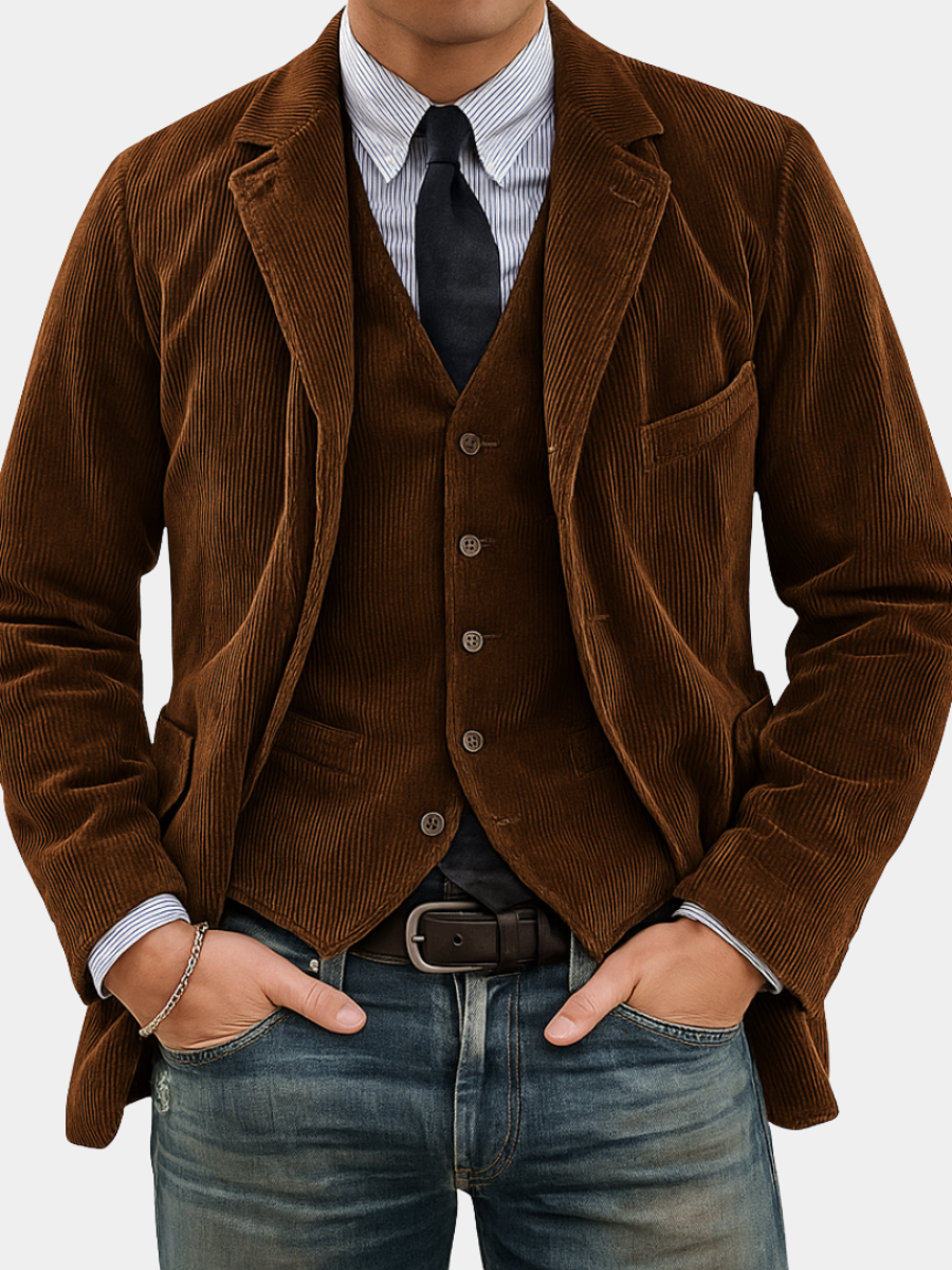 BLAZER GILET SET FOR MEN
