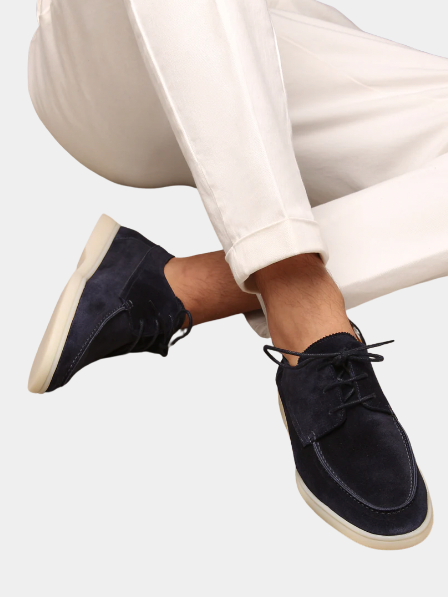 LEATHER SLIP-ON LOAFERS FOR MEN