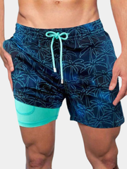 TEXTURED SWIM SHORTS FOR MEN