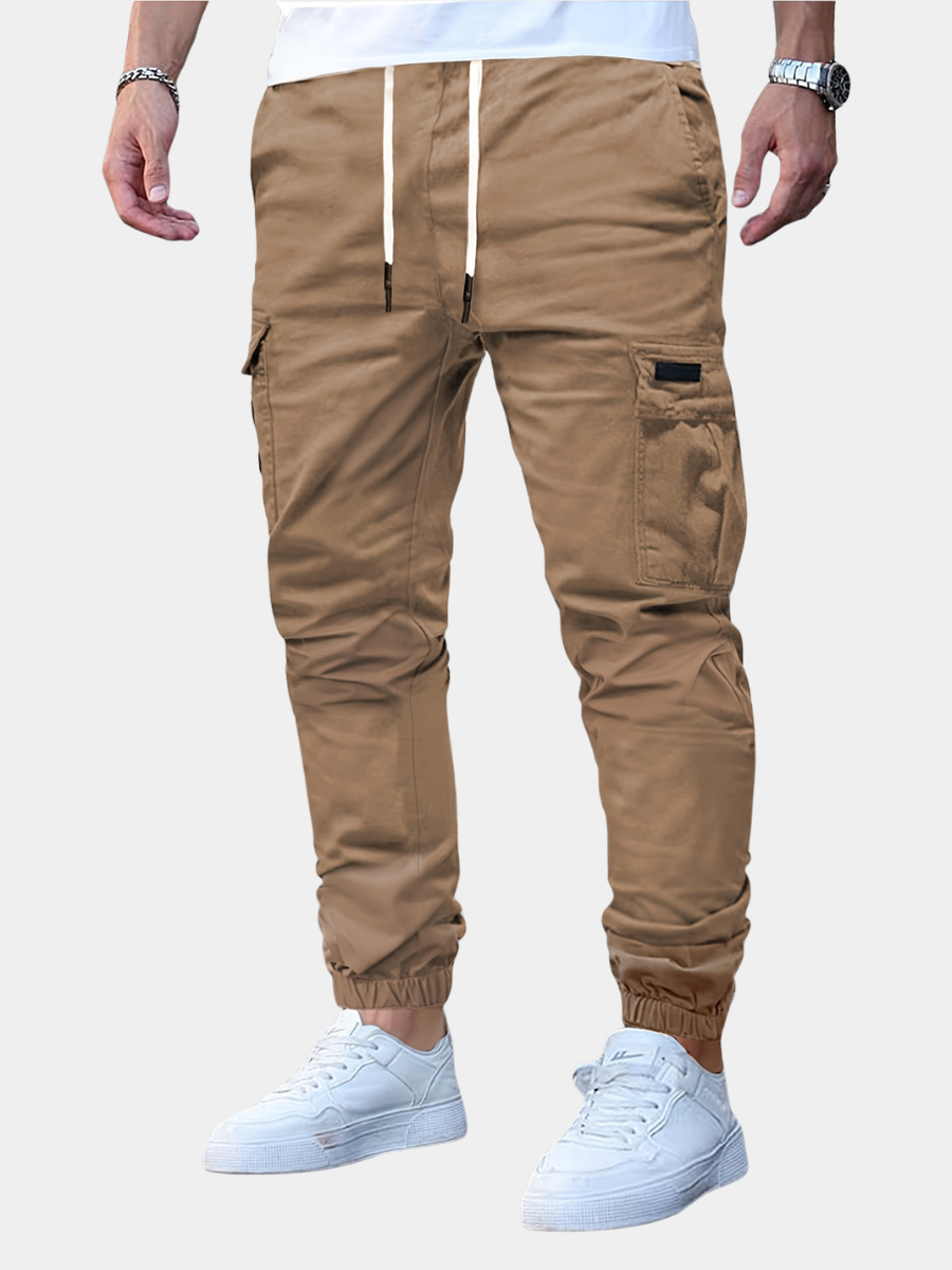 DRAWSTRING CARGO TROUSERS FOR MEN