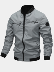 EMBROIDERED BASEBALL JACKET FOR MEN