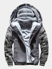 COLOUR BLOCK FLEECE HOODIE FOR MEN