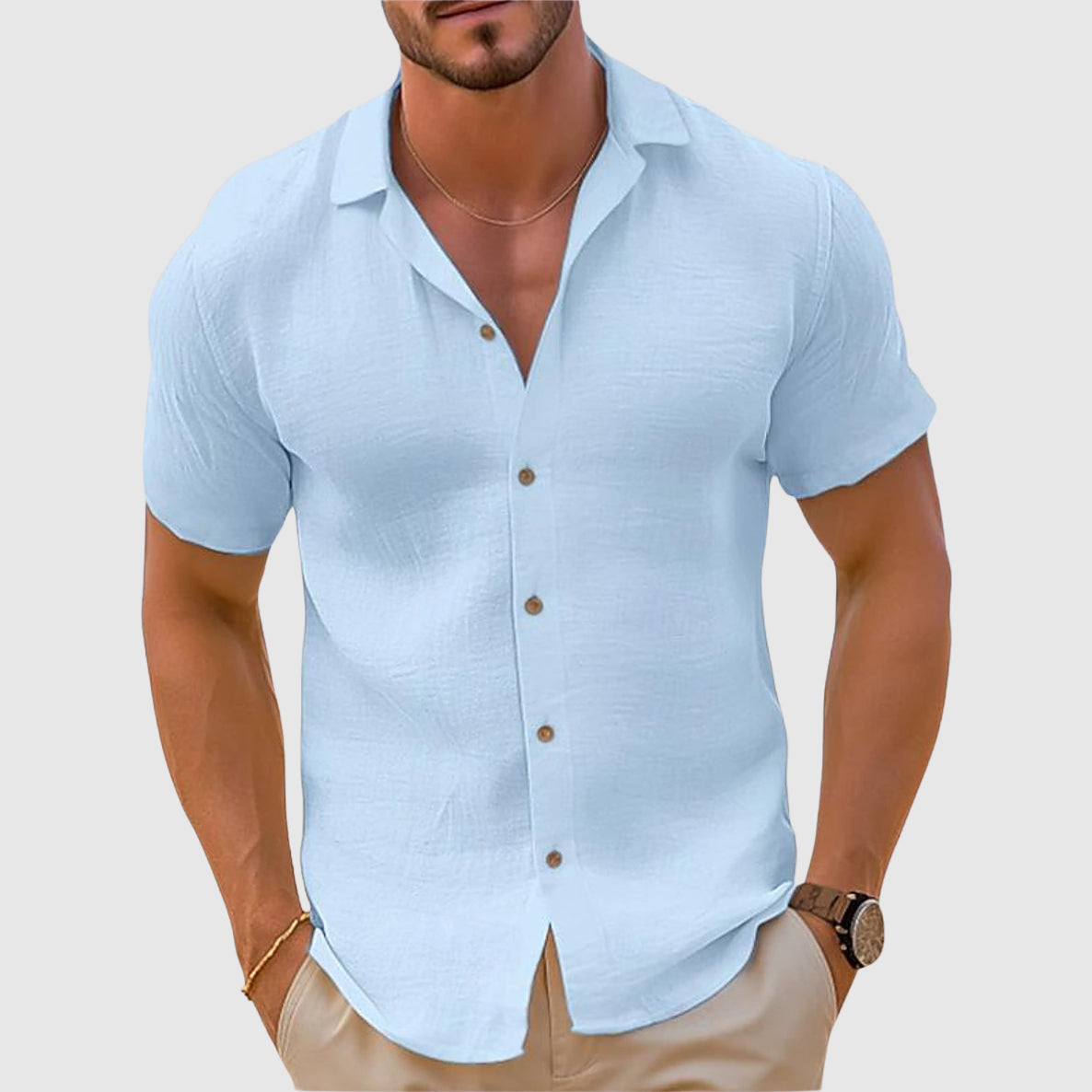 LOOSE FIT SUMMER SHIRT FOR MEN