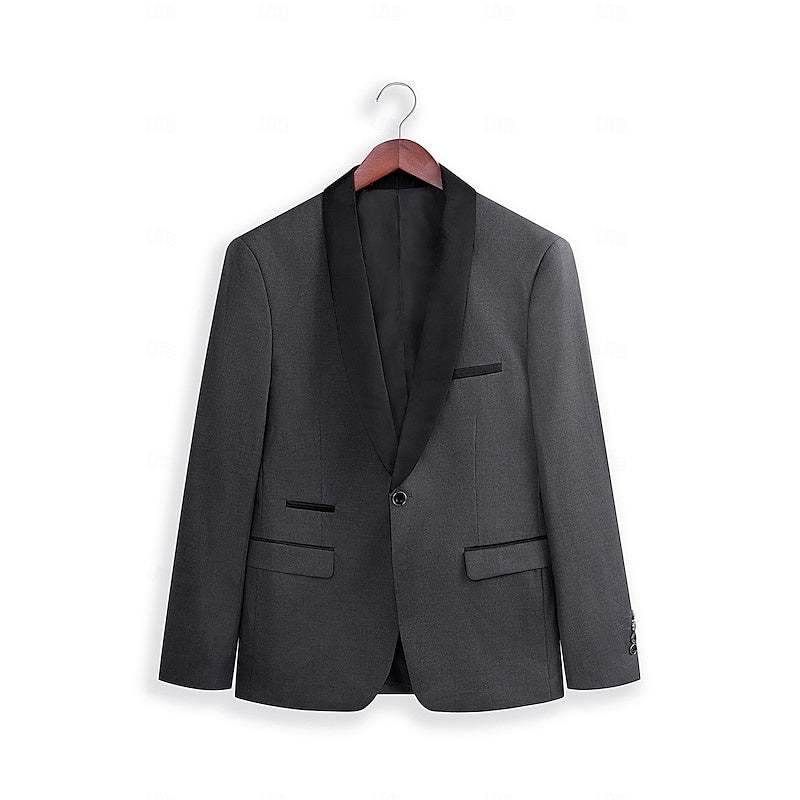 ONE-BUTTON SUIT FOR MEN