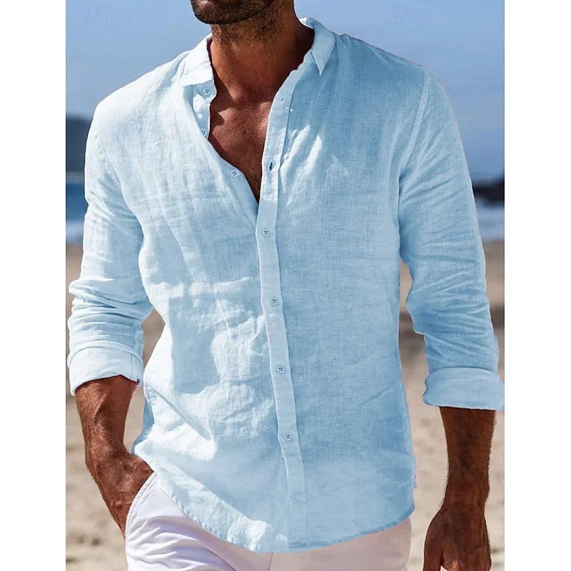 OPEN COLLAR SHIRT FOR MEN