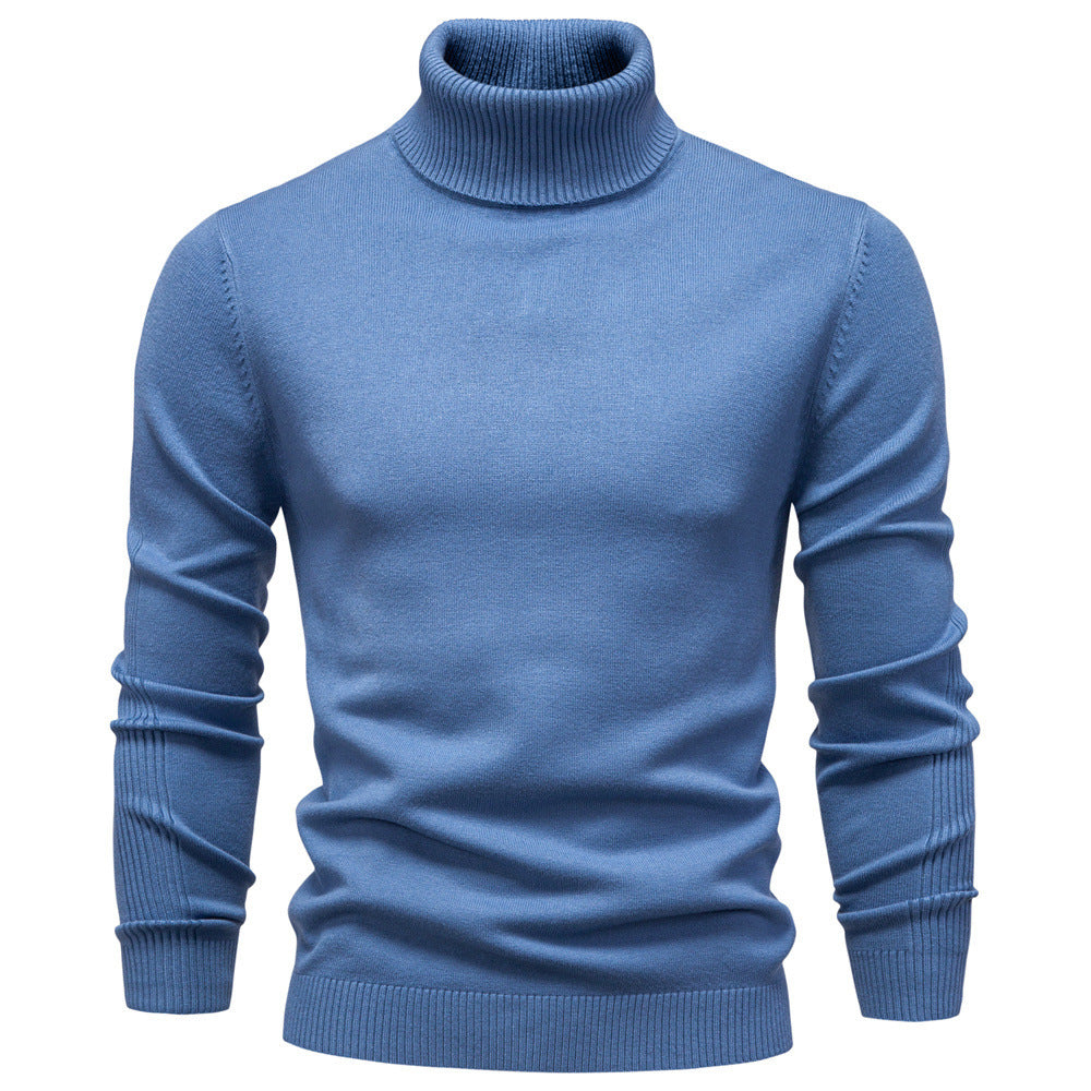 HIGH NECK KNIT PULLOVER FOR MEN