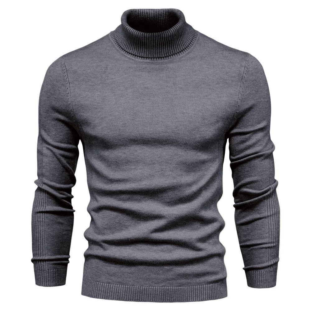 HIGH NECK KNIT PULLOVER FOR MEN