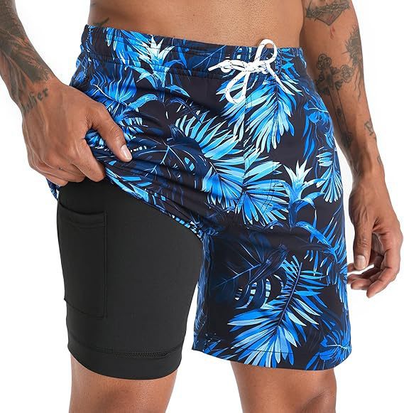 TEXTURED SWIM SHORTS FOR MEN