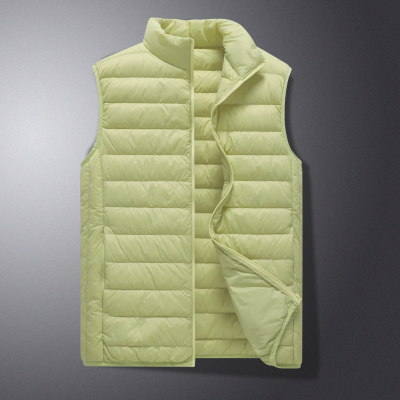 QUILTED SLEEVELESS DOWN JACKET FOR MEN