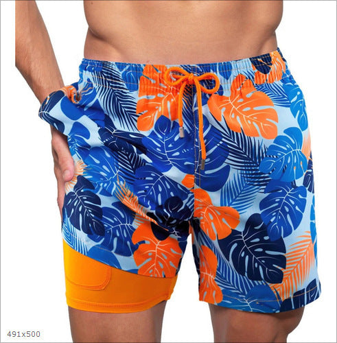 TEXTURED SWIM SHORTS FOR MEN