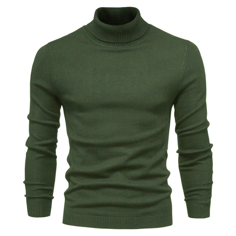 HIGH NECK KNIT PULLOVER FOR MEN