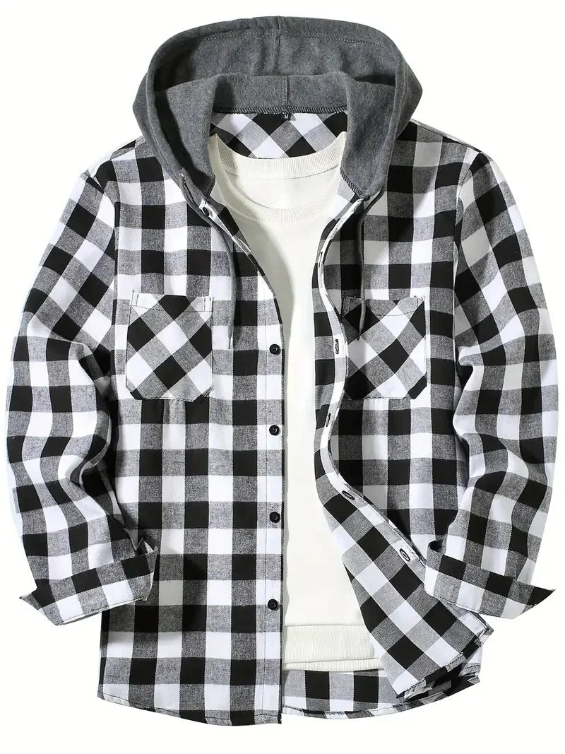 PLAID LINED JACKET FOR MEN