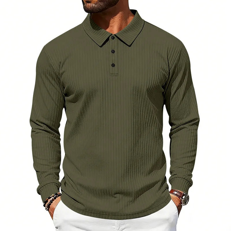 BUTTON COLLAR POLO SHIRT FOR MEN