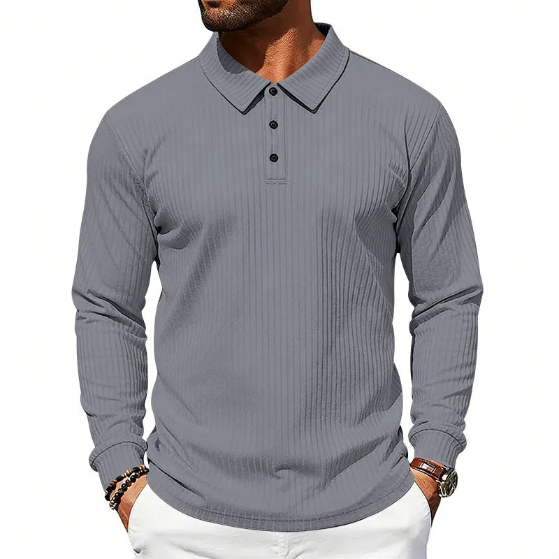 BUTTON COLLAR POLO SHIRT FOR MEN