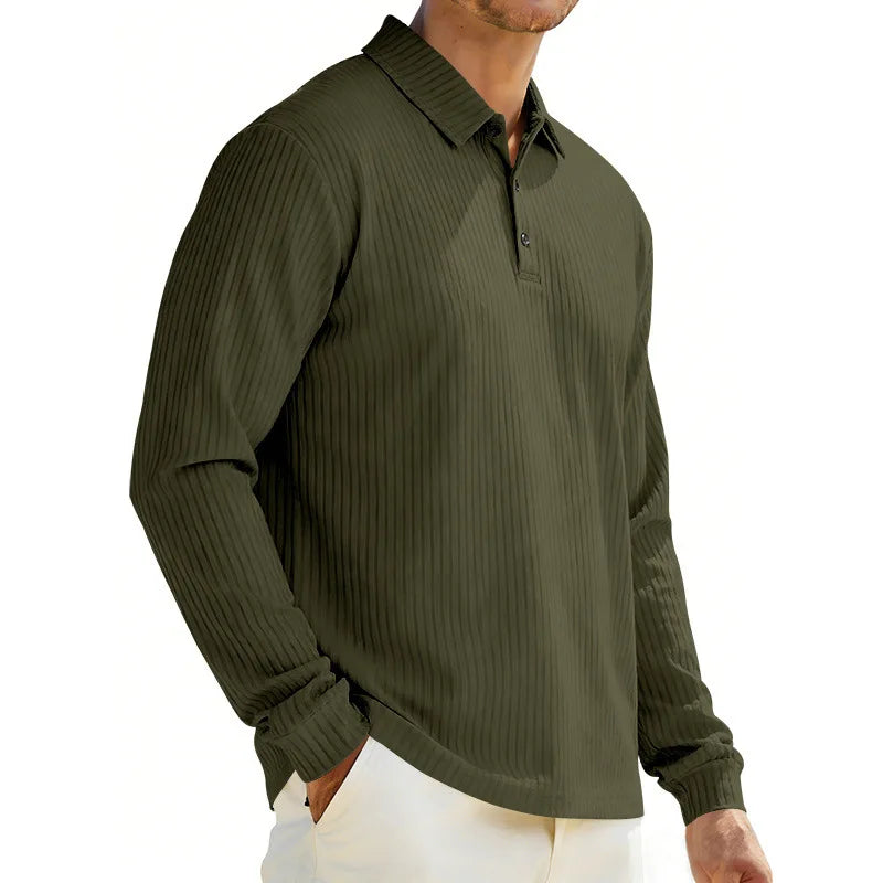 BUTTON COLLAR POLO SHIRT FOR MEN