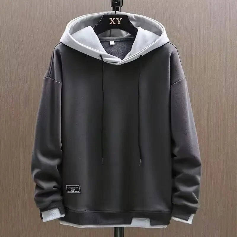 LAYERED HOODED SWEATSHIRT FOR MEN