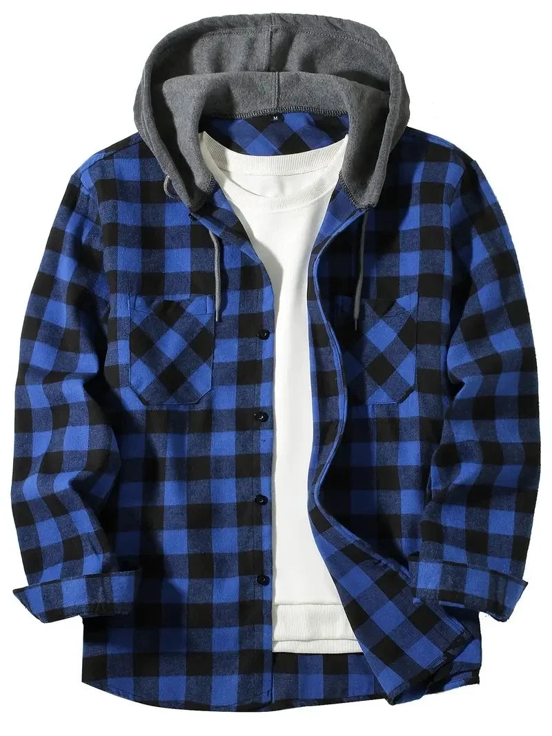 PLAID LINED JACKET FOR MEN