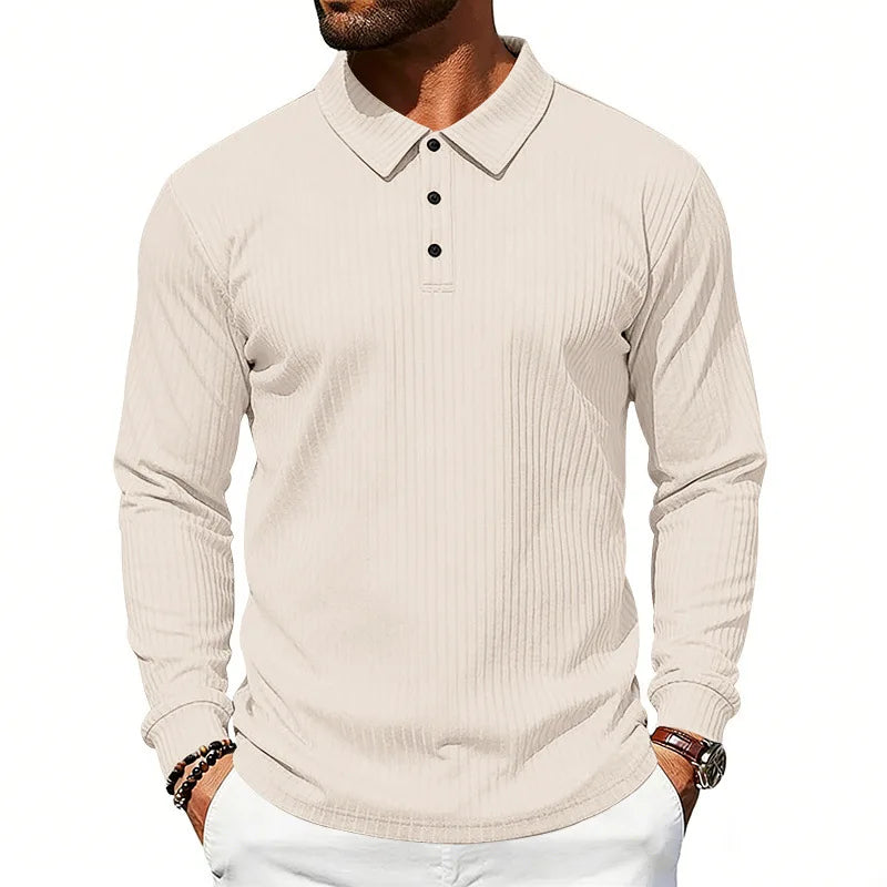 BUTTON COLLAR POLO SHIRT FOR MEN