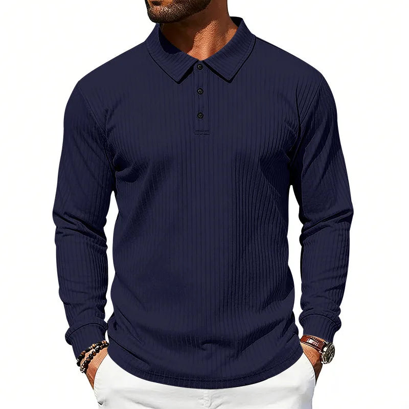 BUTTON COLLAR POLO SHIRT FOR MEN