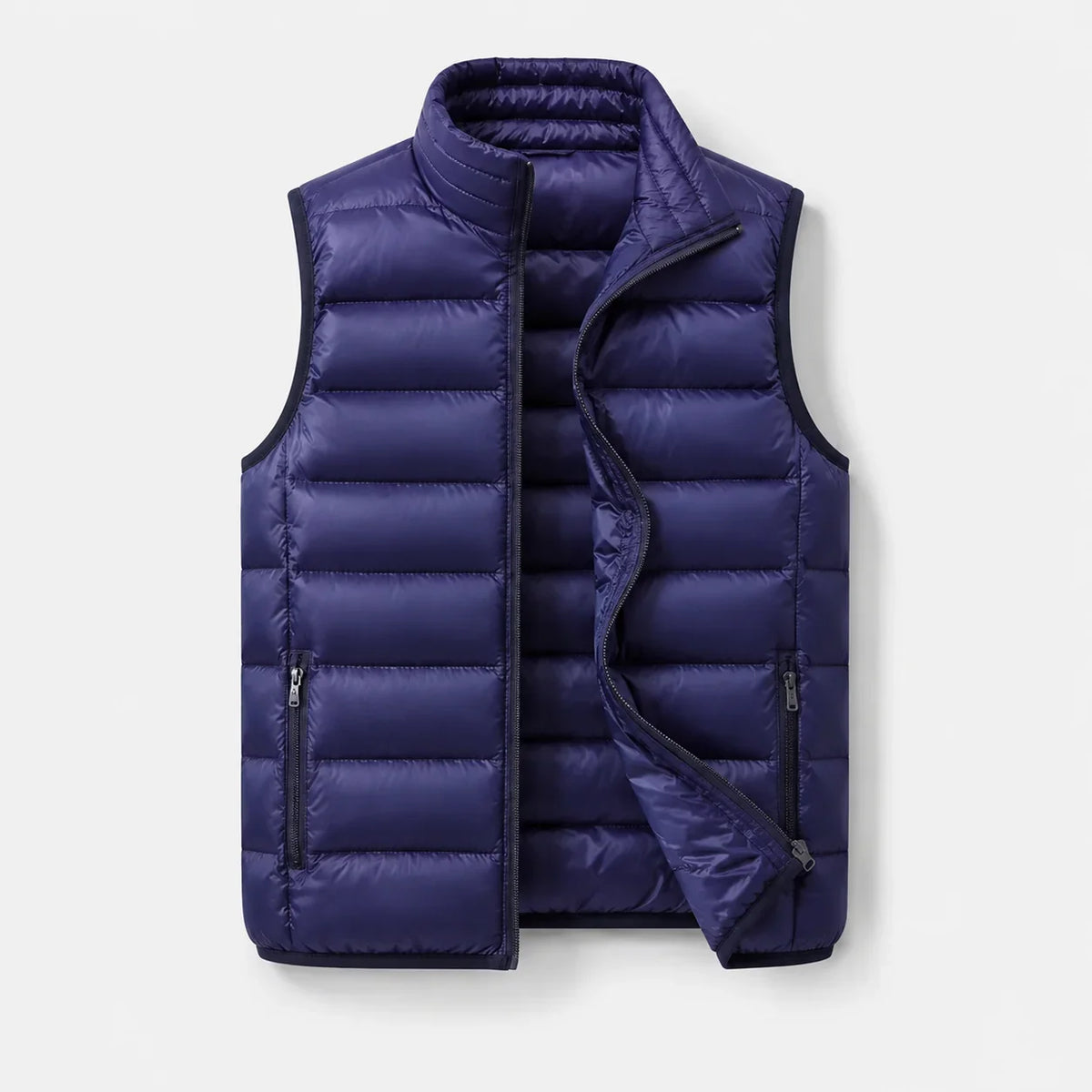QUILTED SLEEVELESS DOWN JACKET FOR MEN