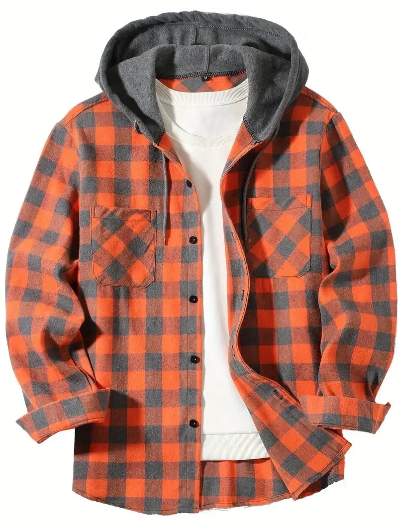 PLAID LINED JACKET FOR MEN