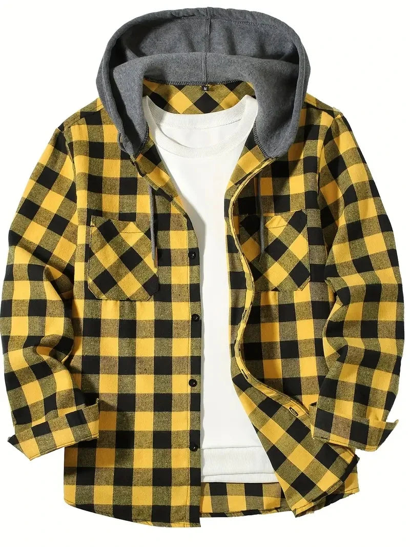 PLAID LINED JACKET FOR MEN