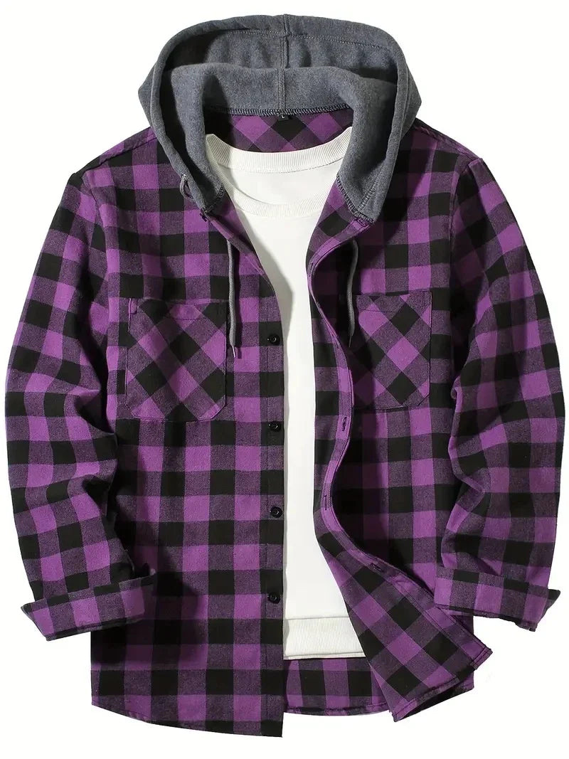 PLAID LINED JACKET FOR MEN